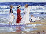 Sea Canvas Paintings - By the Sea